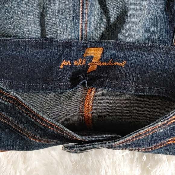 7 For All Mankind Denim Pencil Skirt - Picture 5 of 6